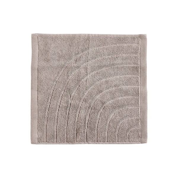 Szürkésbézs frottír pamut törölköző 30x30 cm Time – Zone-image-1