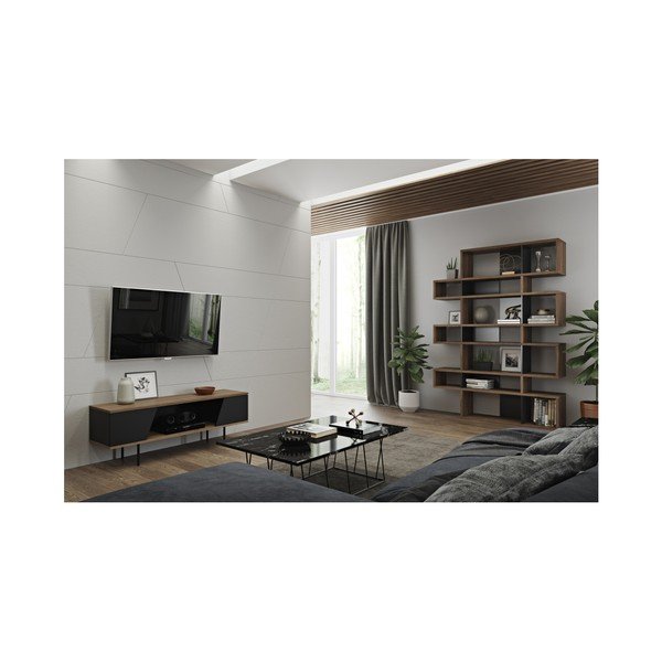Dixiie TV-állvány, fekete részletekkel - TemaHome-image-4