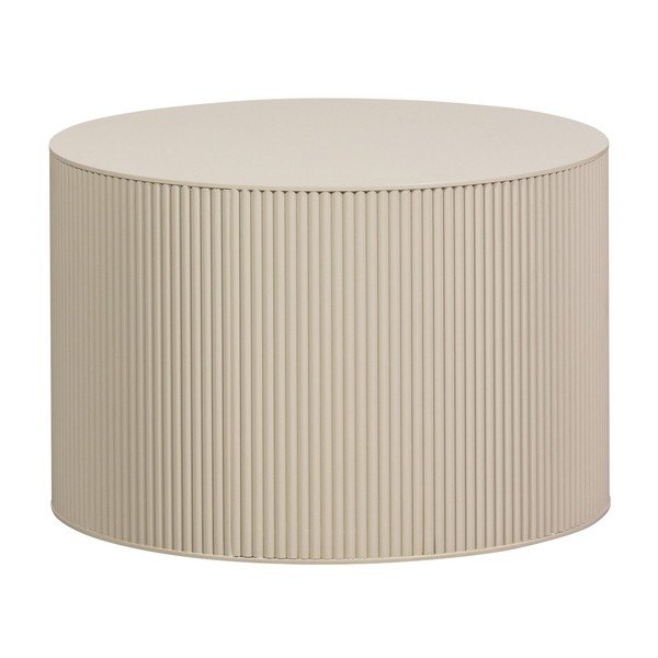 Bézs kerek dohányzóasztal ø 60 cm Sanne – WOOOD