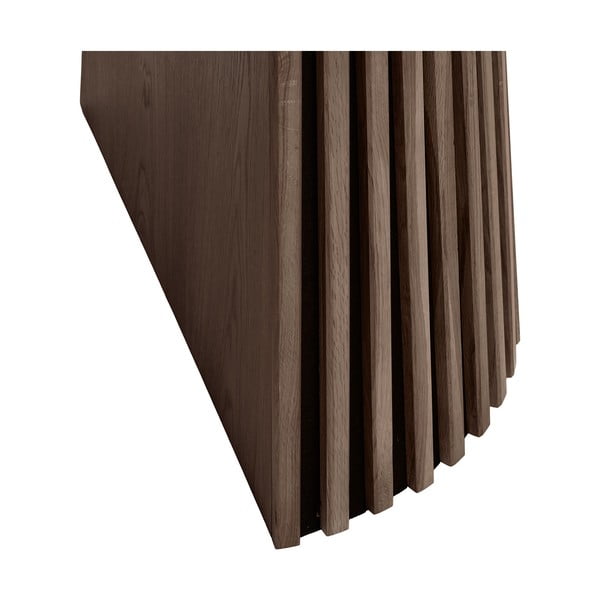 Kerek bővíthető étkezőasztal tölgyfa dekoros asztallappal ø 120 cm Osaka – House Nordic-image-4