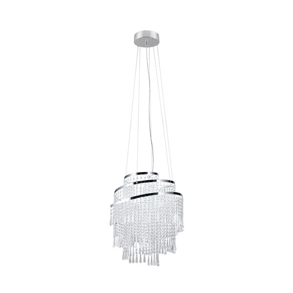 Ezüstszínű LED függőlámpa ø 48 cm Pomp – Trio