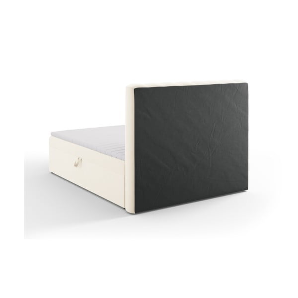 Bézs boxspring ágy tárolóhellyel 160x200 cm Gina – Milo Casa-image-4