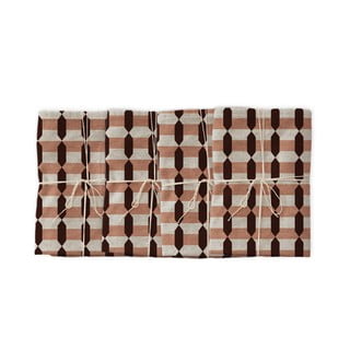 Garland Geometric 4 db szövet szalvéta lenkeverékkel, 43 x 43 cm - Really Nice Things