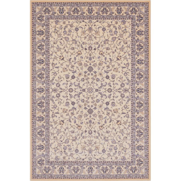 Krémszínű gyapjú szőnyeg 133x180 cm Philip – Agnella