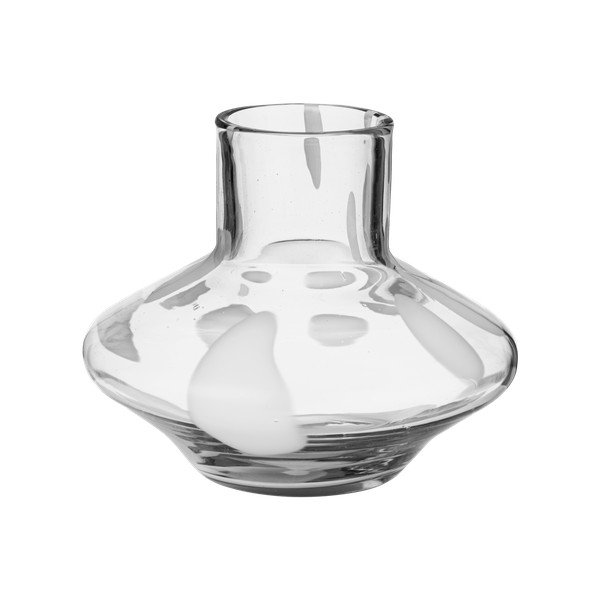 Üveg kézzel készített váza (magasság 28 cm) Glom – noo.ma