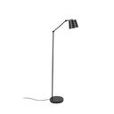 Fekete állólámpa fém búrával (magasság 135 cm) Hajo – White Label
