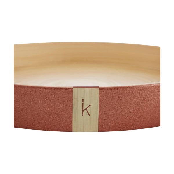 Bronzszínű szervírozó tálca bambuszból, ⌀ 35 cm - Premier Housewares-image-3