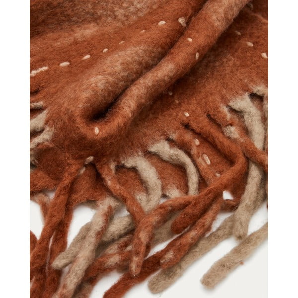 Gyapjú-szálkeverék takaró 130x170 cm Mayela – Kave Home-image-1