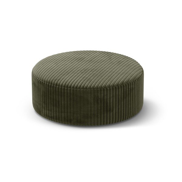 Zöld kordbársony puff Dia – Micadoni 