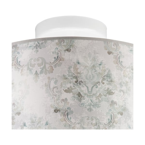 Világosszürke mennyezeti lámpa textil búrával ø 35 cm Print – LAMKUR-image-3