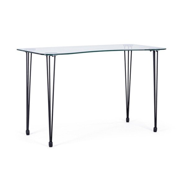 Íróasztal üveg asztallappal 60x120 cm Rondo – Bizzotto