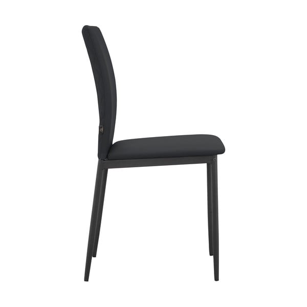 Fekete bőrutánzat étkezőszék szett 2 db-os Pavia – Støraa-image-2