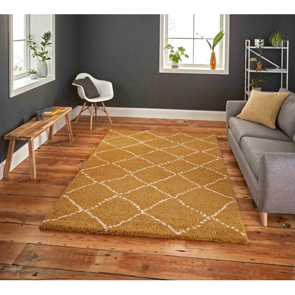 Royal Nomadic mustársárga szőnyeg, 160 x 220 cm - Think Rugs-image-1