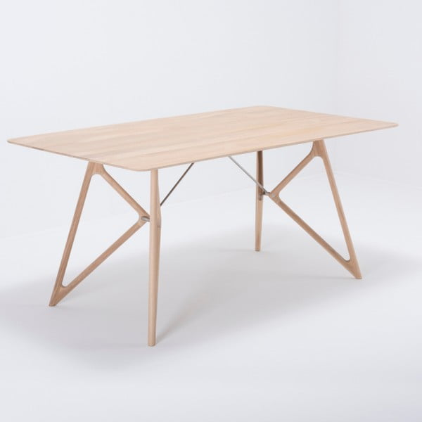 Tink étkezőasztal tölgyfa asztallappal, 160 x 90 cm - Gazzda