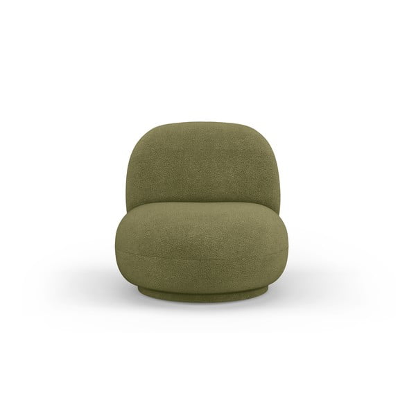 Zöld buklé fotel Chuck – Micadoni Home