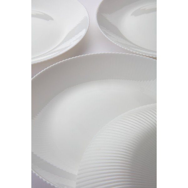 Fehér üveg tányér készlet 4 db-os ø 25 cm Alessia – Jotex-image-2