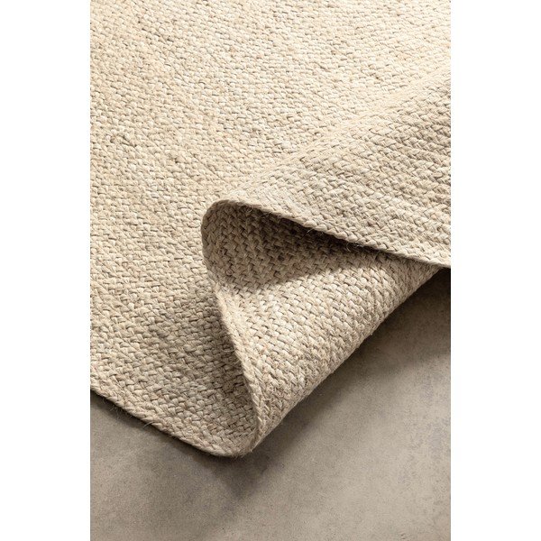 Krémszínű kétoldalas-kézi szövésű juta kerek szőnyeg ø 100 cm Braided – Hanse Home-image-4