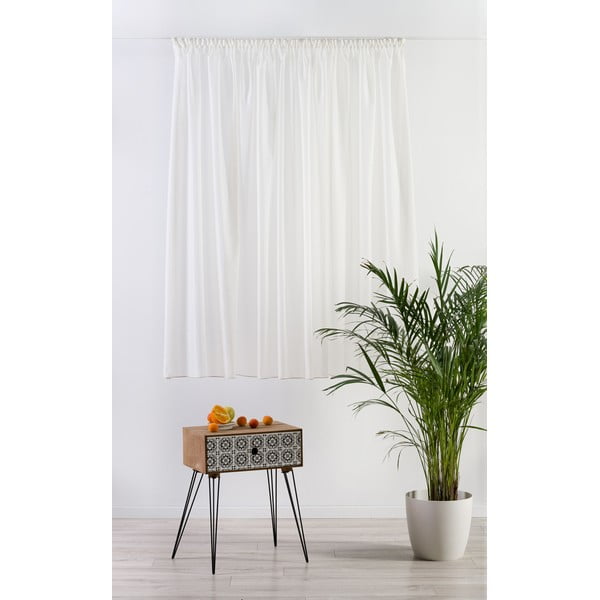 Krémszínű átlátszó függöny 280x160 cm Barbara – Mendola Fabrics-image-2