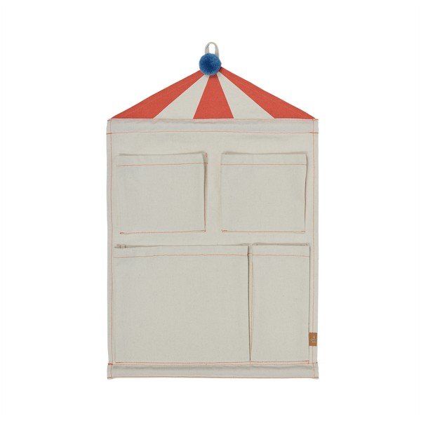 Krémszínű textil függő rendszerező 40x1x60 cm Circus – OYOY Mini