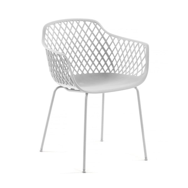 Fehér fém kerti szék Quinn – Kave Home