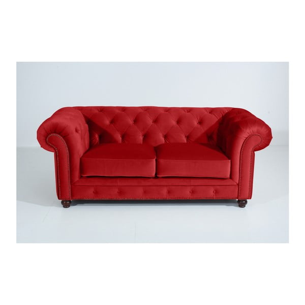 Orleans Velvet piros kanapé, 196 cm - Max Winzer
