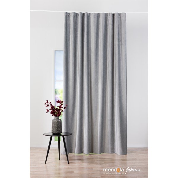 Szürke bársony függöny 140x260 cm Roma – Mendola Fabrics-image-2