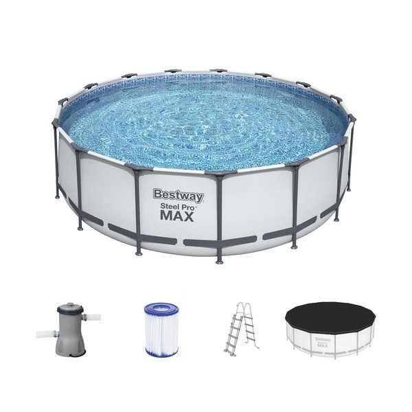 Medence stabil konstrukcióval ø 457 cm, mélység 122 cm Max – Bestway-image-2