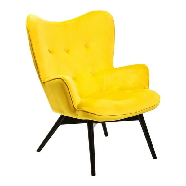 Vicky Velvet sárga fotel - Kare Design