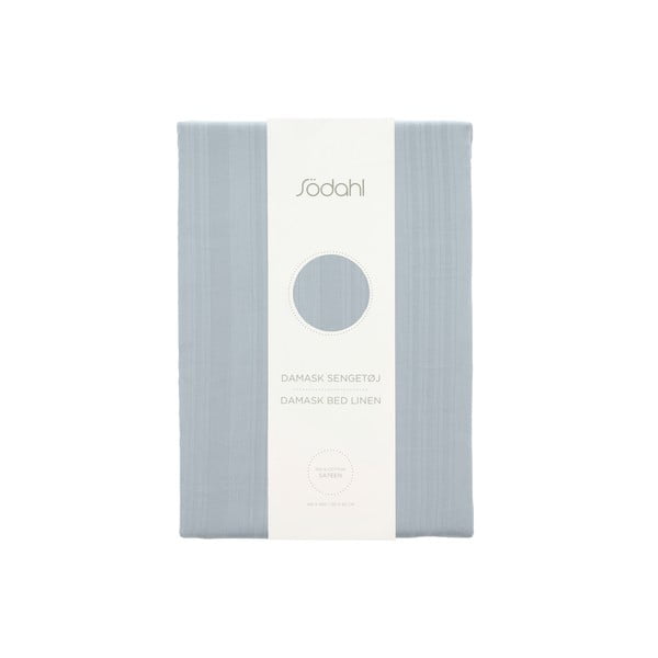 Világoskék egyszemélyes damaszt ágyneműhuzat 140x200 cm Noble – Södahl-image-4