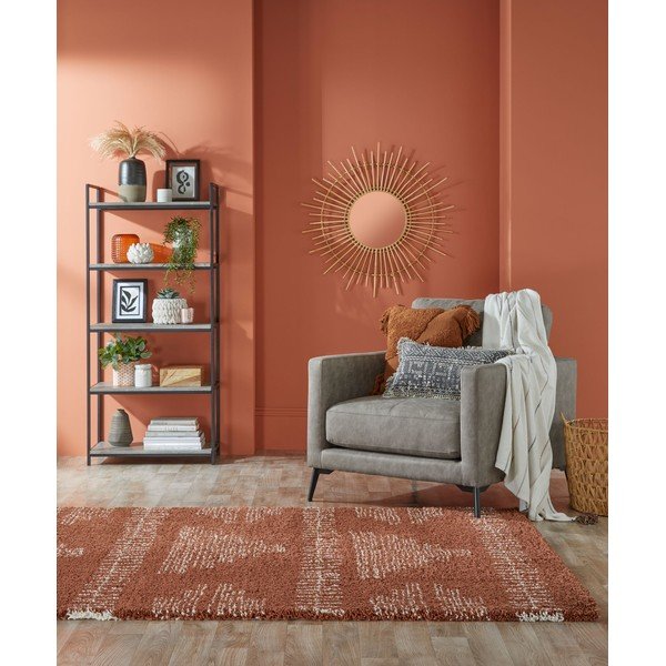 Zane sötétpiros szőnyeg, 120 x 170 cm - Flair Rugs-image-4