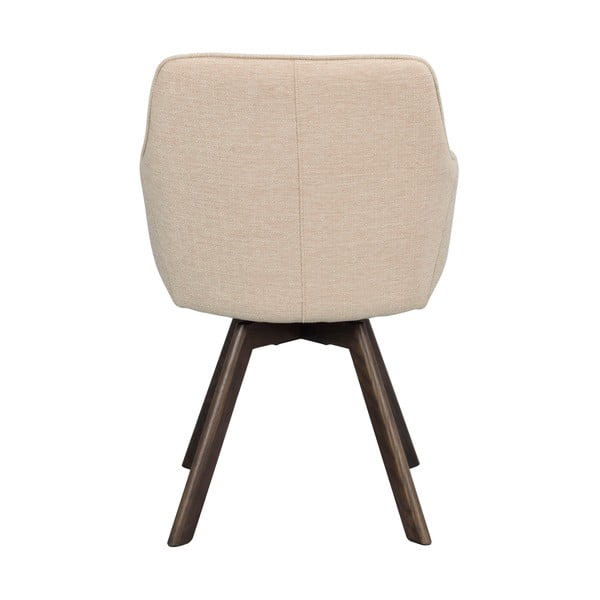 Bézs kárpitozott étkezőfotel szett 2 db-os Alison – Rowico-image-4