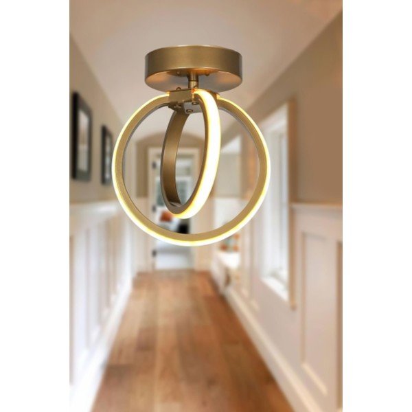 Bronzszínű fém LED mennyezeti lámpa Sezen – Squid Lighting-image-1