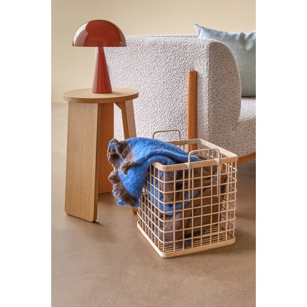 Natúr színű ülőke tölgyfa dekorral Split – Hübsch-image-1