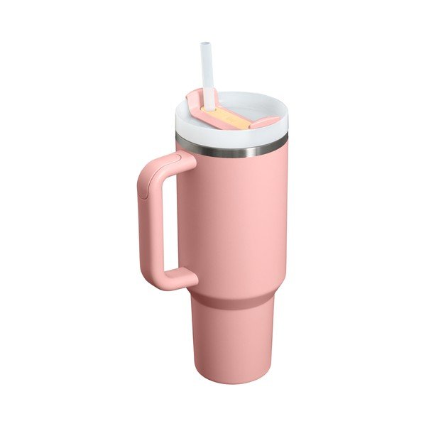 Barackszínű rozsdamentes acél termosz szívószállal 1,18 l Quencher H2.O FlowState™ Tumbler Peach Rose – Stanley-image-2