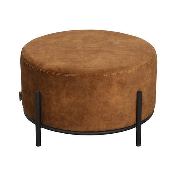 Barna bársony puff Troy – LABEL51-image-3