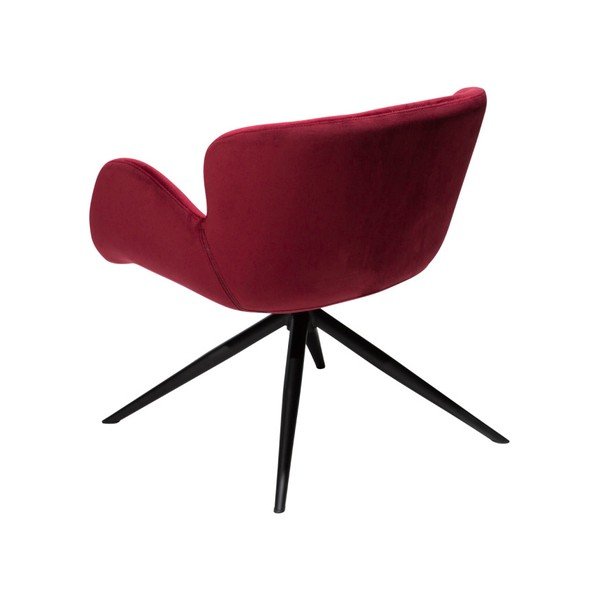 Gaia Lounge Velvet borvörös fotel - DAN–FORM Denmark-image-2