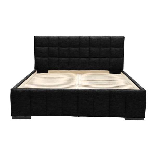 Dream fekete kétszemélyes ágy, 140 x 200 cm - Mazzini Beds-image-2