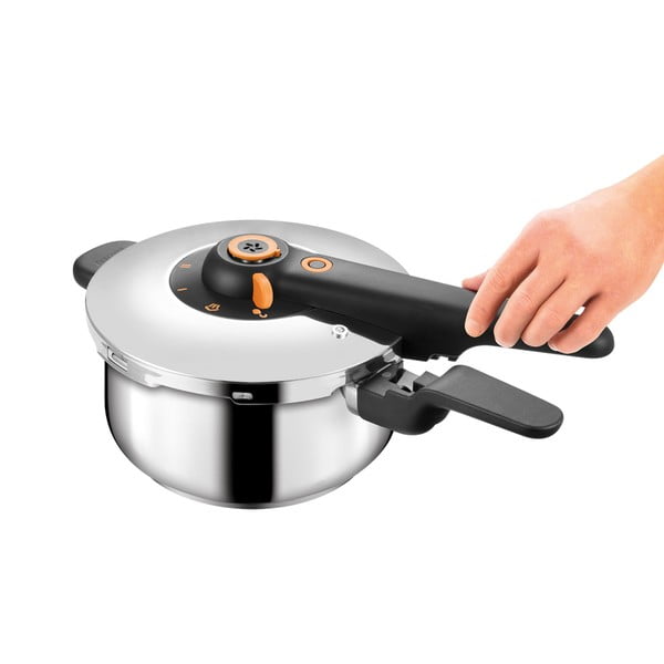 Indukciós tűzhelyhez alkalmas rozsdamentes acél kukta 4 l SmartClick – Tescoma-image-1