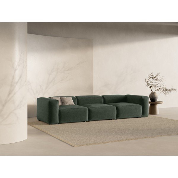 Zöld kanapé 364 cm Bergamo – Cosmopolitan Design-image-1