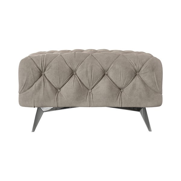 Szürkésbézs bársony lábtartó Chelsea – Ropez-image-3