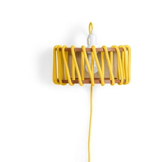Macaron sárga falilámpa fa szerkezettel, hossz 30 cm - EMKO