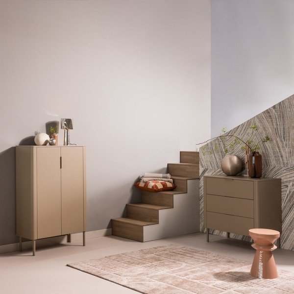 Fém tárolóasztal ø 30 cm Fedde – WOOOD-image-1