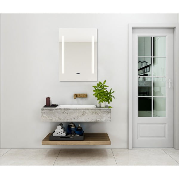 Fali tükör világítással 50x70 cm Ilona – Mirrors and More-image-1