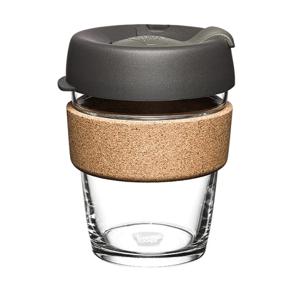 Fekete-barna utazóbögre 340 ml Brew Cork Nitro M – KeepCup