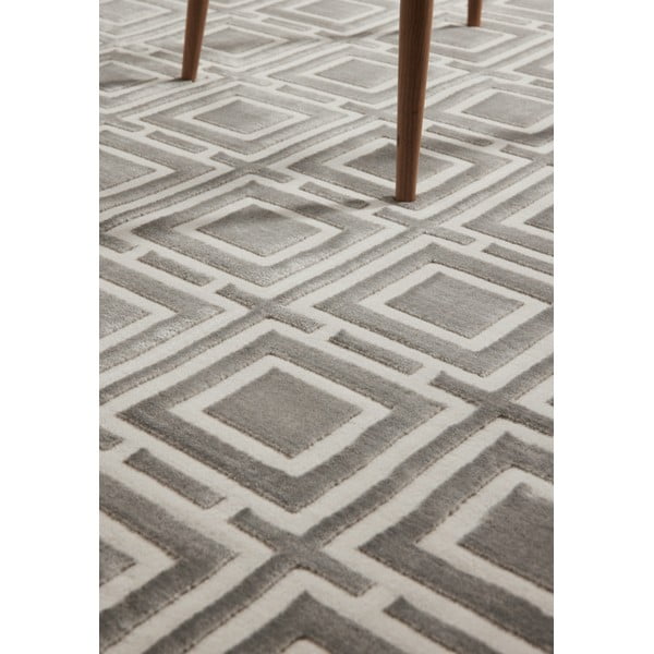 Szürke-krémszínű futószőnyeg 80x240 cm Perles Howlite – Elle Decoration-image-4