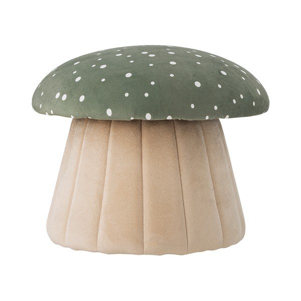 Zöld-bézs gyerek puff Lue – Bloomingville Mini