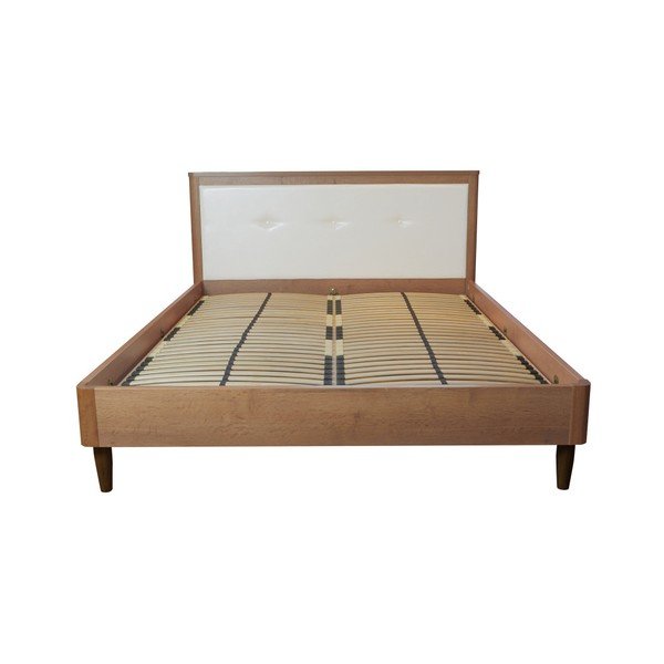 Scandi fehér kétszemélyes ágy, 140 x 200 cm - Mazzini Beds-image-3