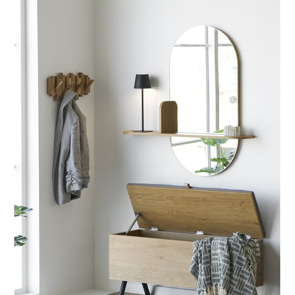 Fali tükör polccal 92x94,5 cm Barco – House Nordic-image-1