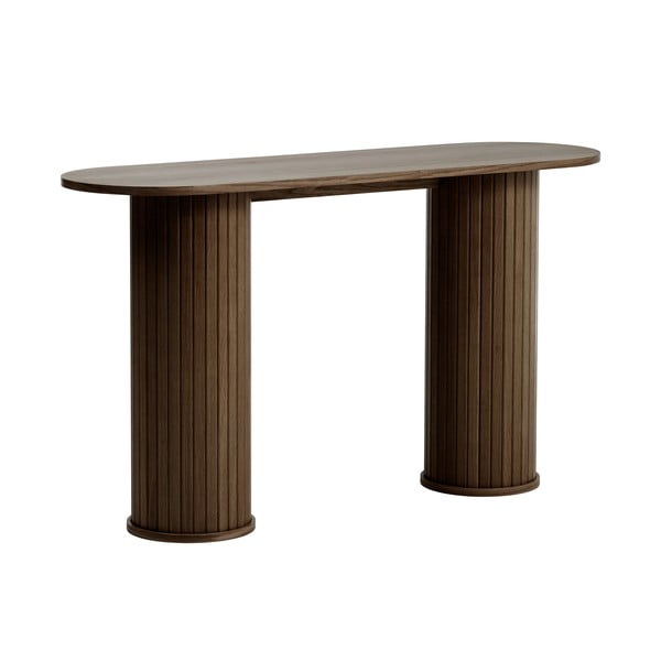 Barna konzolasztal 40x130 cm Nola – Unique Furniture-image-3