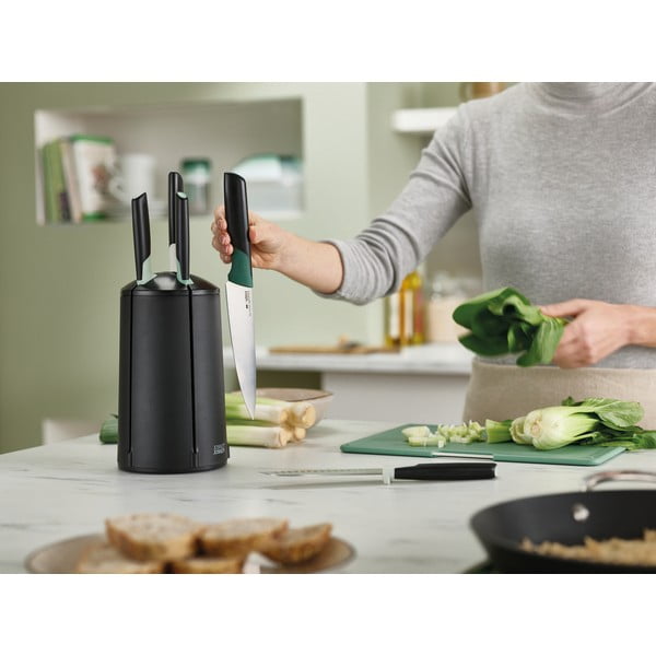 Rozsdamentes acél kés készlet forgó állvánnyal, 5 db-os Elevate – Joseph Joseph-image-2